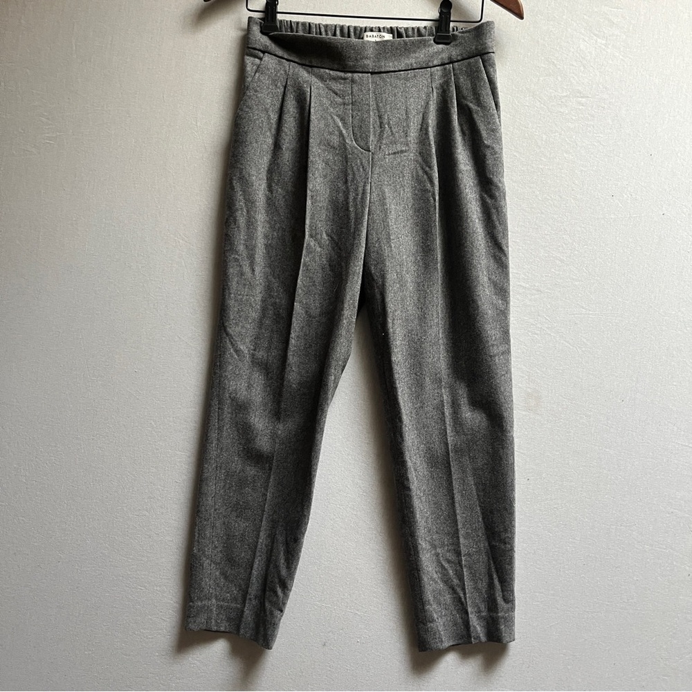 Aritzia Babaton Cohen Wool Cashmere Blend Trousers Grey Size 2 - Picture 2 of 11